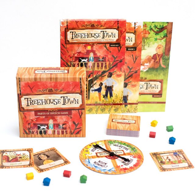 Treehouse Town Parts of Speech Game and Companion Books