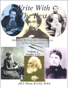 Write with the Best: Modeling Writing after Great Works of World Literature
