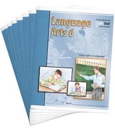 christian light language arts 6 lu set